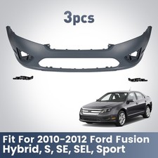 Front Bumper Cover Kit With Brackets Fit For 2010 2011 2012 Ford Fusion