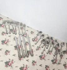 Oneida USA True Rose Stainless Flatware 23 Pieces Forks, Spoons, Knives