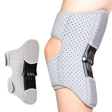 Spring Powered Knee Support Brace Booster Patella Joint Protector Adjustable Pad