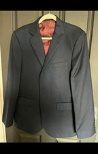 NEXT Navy Tuxedo Suit Jacket Slim Fit 40R Chest 40 Two-Button Regular