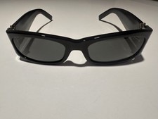 New Saint Laurent SL M152/F 001 Shiny Black/Black 55-19-001 Sunglasses