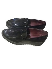 Franco Sarto Women's CALISTA Almond Toe Strap Slip-On Classic Loafer, Size 7M