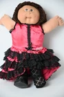 Cabbage Patch Kids Doll Brown Eyes Brown Hair Girl Spanish Dress World Traveler