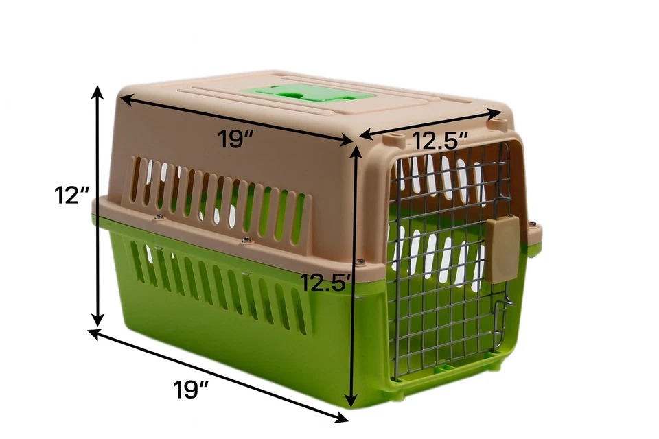 Transportador de Mascotas, Plástico, Aprobado por Aerolínea Resistente, Modelo 1001, Nuevo Envío Gratuito Foto 3 de 4