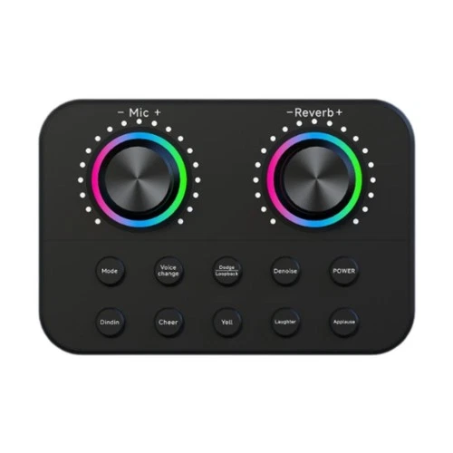 Streaming Sound Card Voice Changer Audio Interface Multifunctional Portable