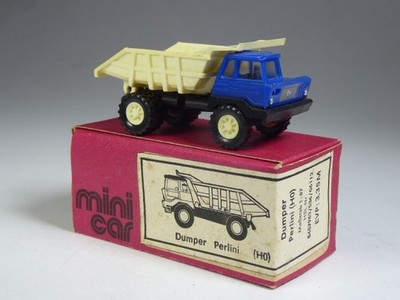 (PG) VEB Berlinplast Espewe Dumper Perlini Muldenkipper blau DDR in 1:87 in OVP
