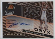 2020 Panini Obsidian Onyx Electric Etch Orange 4/50 Ty-Shon Alexander Auto 1a07