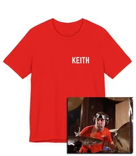 Keith Classic Rock T-Shirt, Red, Keith Moon, Keith Richards, The Who, 80s Hoodie