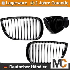Nieren-Set Frontgrill  passt f�r BMW 1er E87 E81 Bj 04-07 passend Schwarz Glanz