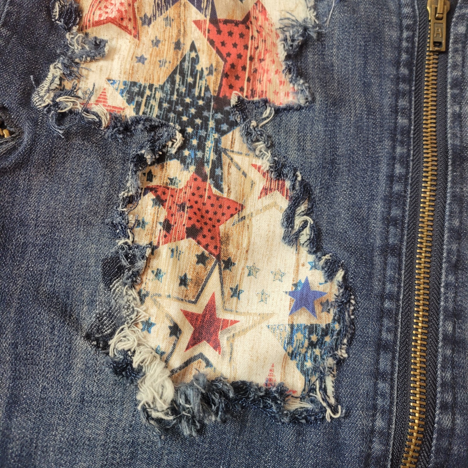 Changes By Together Denim jacket featuring a vibr… - image 3