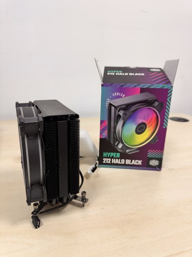 Cooler Master Hyper 212 Halo 120mm CPU Fan with Heatsink - Used With Box - Afbeelding 2 van 2
