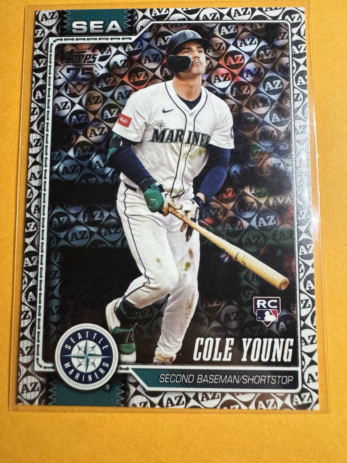 2026 COLE YOUNG Topps Series 1 Spring Training Parallel #129 Mariners Rookie RC
