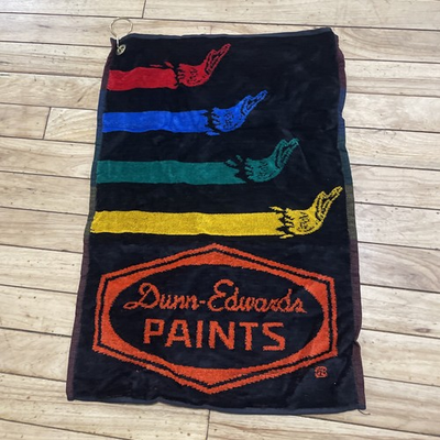 #ad #ad Dunn Edwards Paints Vintage Graphic Hand Towel Art PaintBrush Christopher katton $35.95