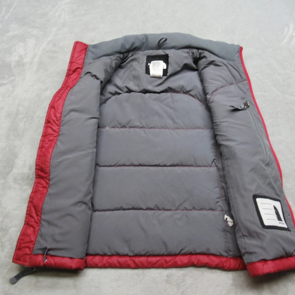 The North Face Down Vest Girls Medium Purple Insulated Quilted Puffer Full Zip - Image 2 of 4