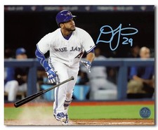 Devon Travis Toronto Blue Jays Autographed Baseball Hit 8x10 Photo