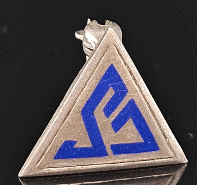 Sterling Silver PLEDGE PIN FRATERNITY SORORITY Charm Pendant College 925 Vintage