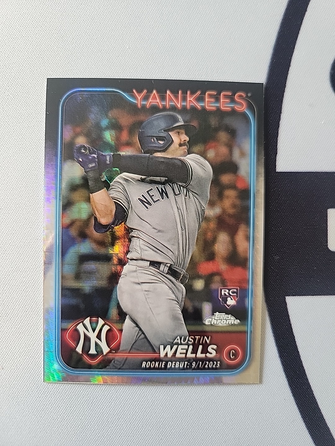 2024 Topps Chrome Update Series - Rookie Debut Austin Wells Prism Refractor