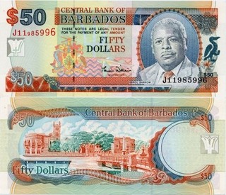 Barbados 50 Dollars ND(2000) UNC P64