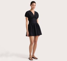 Faithfull the Brand Auve Black Mini Dress 4