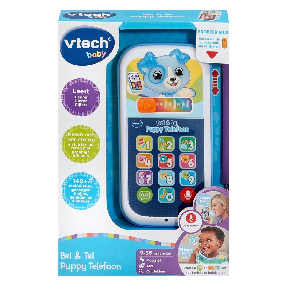 VTech interactieve puppytelefoon educatief speelgoed voor kinderen