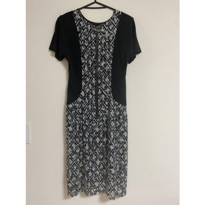 Burberry London Silk Short sleeves Dress Size:44 Black [VG
