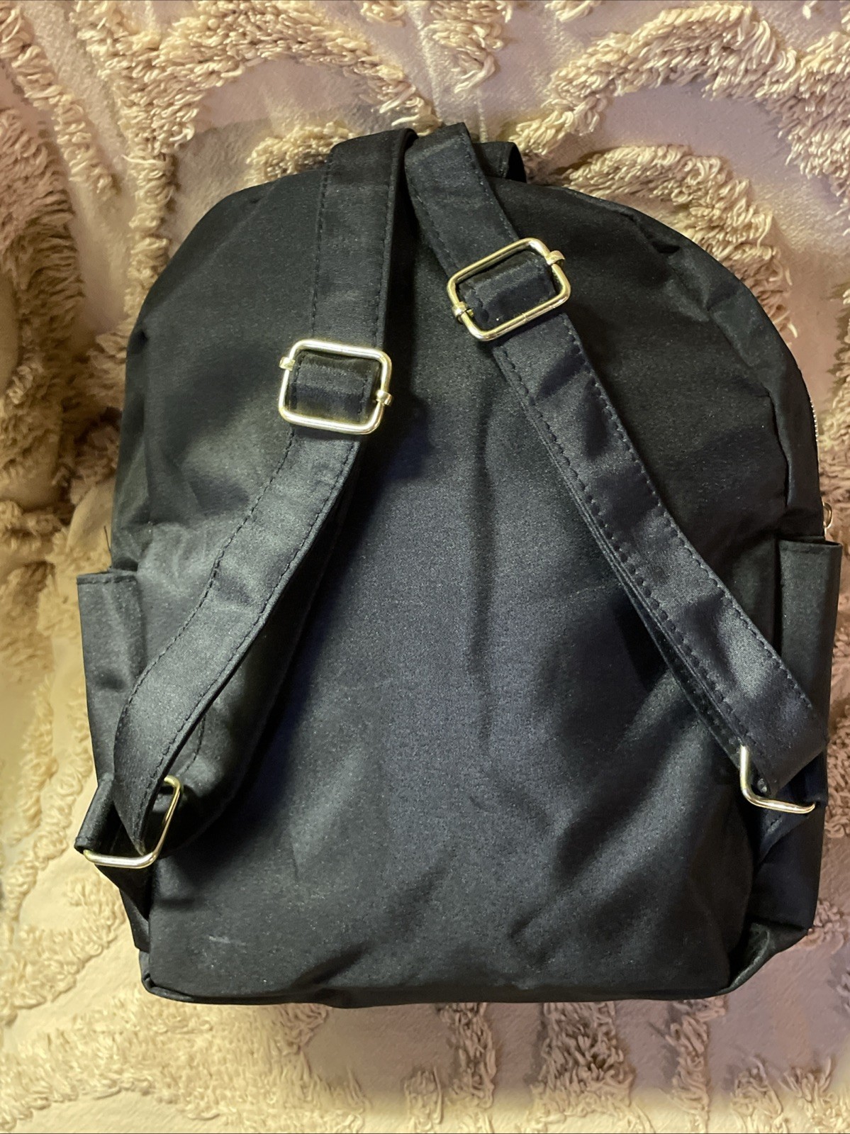 Stone Mountain Backpack Black Microfiber Bag NICE - image 4