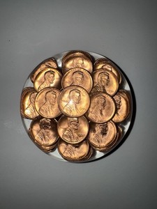 1990 Acrylic Penny Paperweight.