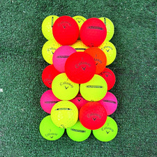 Callaway Supersoft Multicolor Recycled Golf Balls Mixed Color Lot 3A/4A 24 count