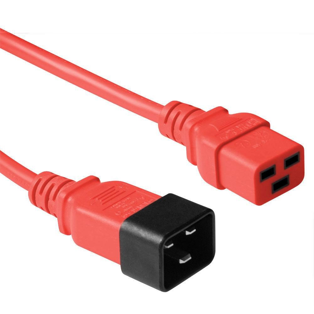 MicroConnect PE2019R18 Red power cable C20-F to