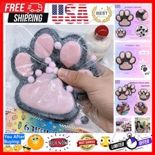 Taba Giant Paw Squishy for Kids Adults, Big Furry Cat Paw Squishy Toys for St...