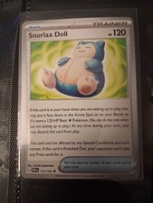 Pokemon Snorlax Doll Paradox Rift #175