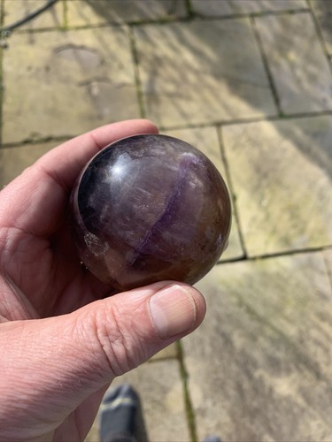 Fluorite Sphere Crystal Ball Divination Scrying 6.6 cm 482 Grams #T2 - Picture 7 of 11