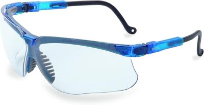 Uvex by Honeywell Genesis Safety Glasses Blue  Frame Clear Lens S3240