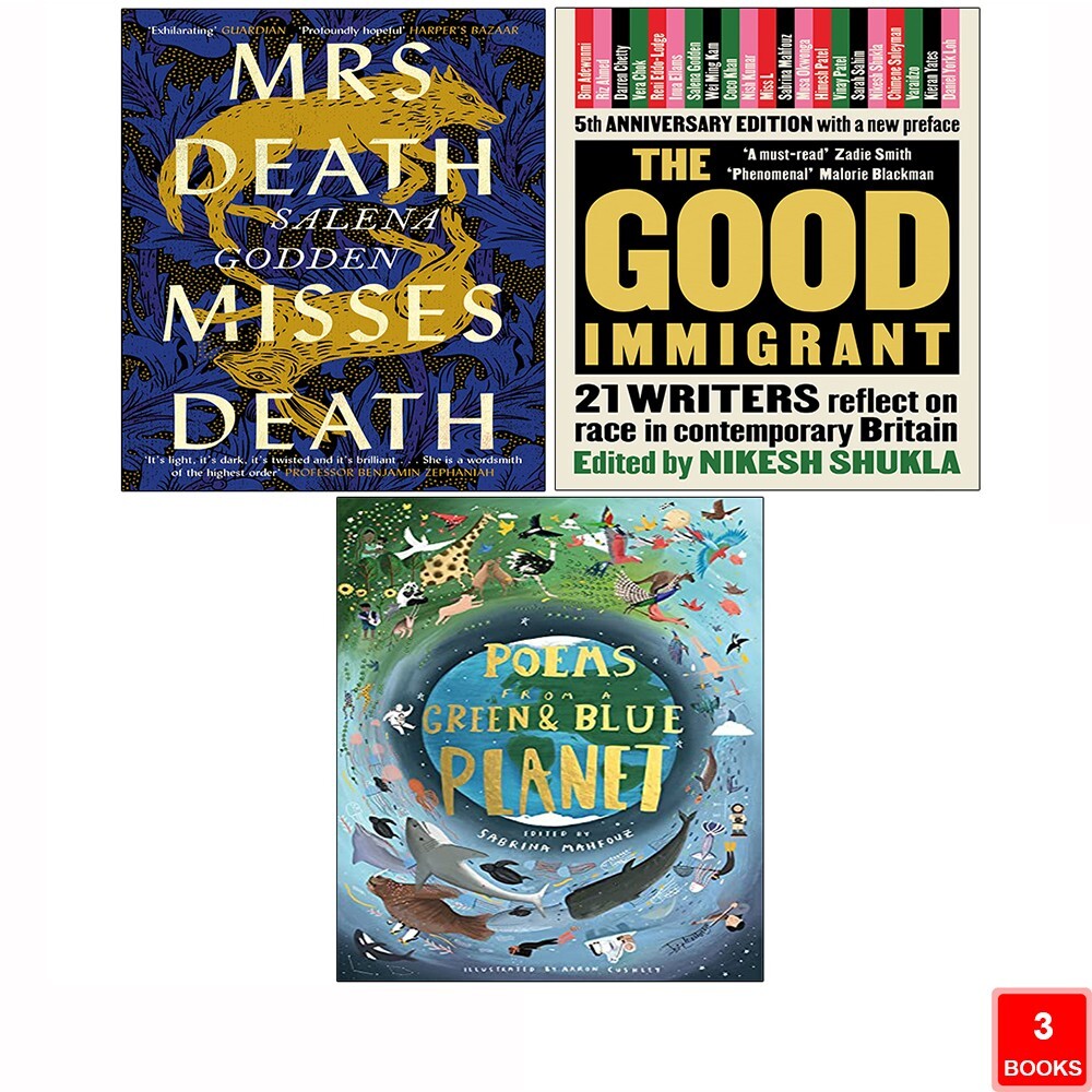 Poems from a Green, Mrs Death Misses Death Salena,Good Immigrant 3 Books Set NEW