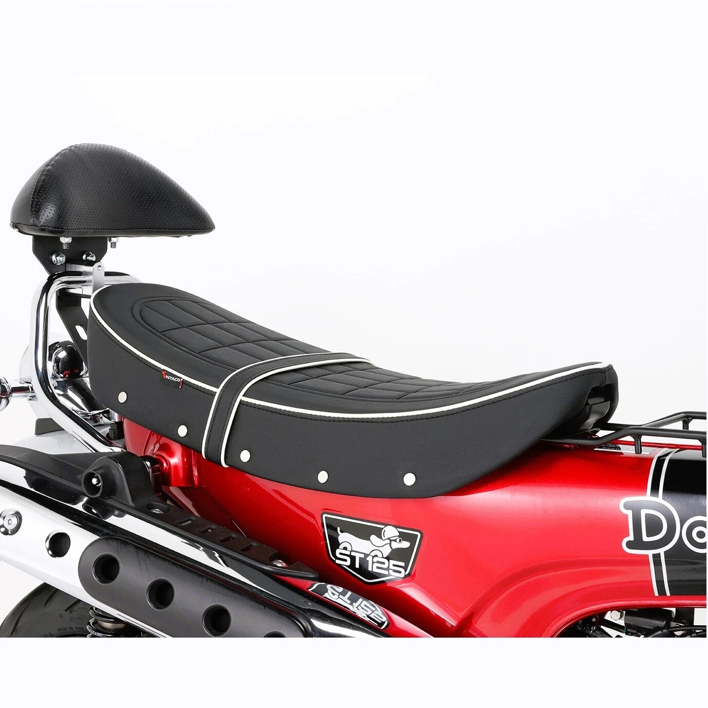 Kitaco Custom Seat For Honda Monkey 125 JB02 - Low-Profile Black