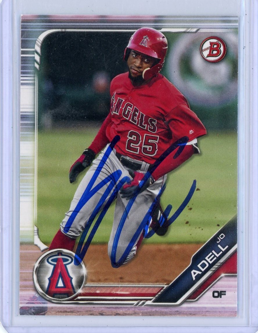 2019 Bowman Paper Jo Adell Auto Signed Card In Person Autograph
