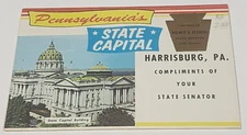 Pennsylvania's State Capital Harrisburg PA Folder Postcard Photo Album Vintage