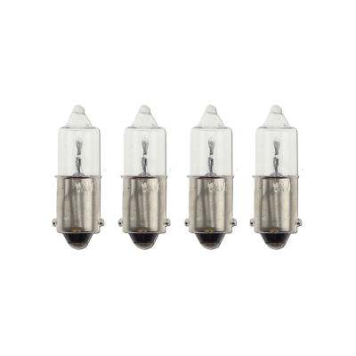 BA9S T4W 21W Clear Turn Signal Blinker Single Filament 4x Light Bulb Globe