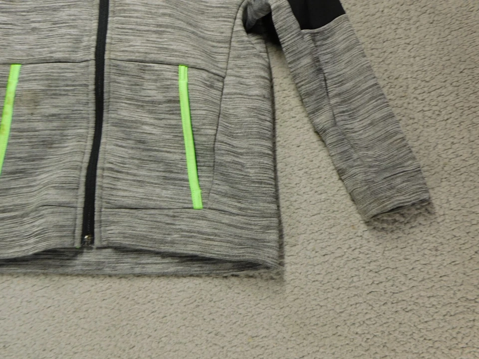 Combo polar Old Navy Active Go-Dry Tech cremallera completa gris juvenil extra pequeño (5) Foto 3 de 4