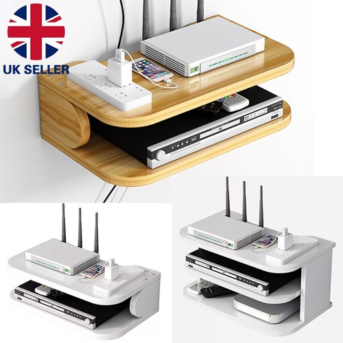 Floating Wall Mount Media Shelf TV/DVD Player Sky Box Game Console Holder Shelve - Picture 9 of 14