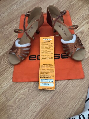 PRE-OWNED LIKE NEWBALLROOM DANCE SHOES  ECKSE  WITH A TAG AND ORIGINAL DUST BAG!