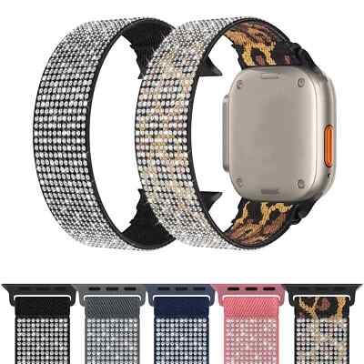 Nylon Sport Loop Armband für Apple Watch Series 10 9 8 7 6 5 4 3 2  SE + Ultra