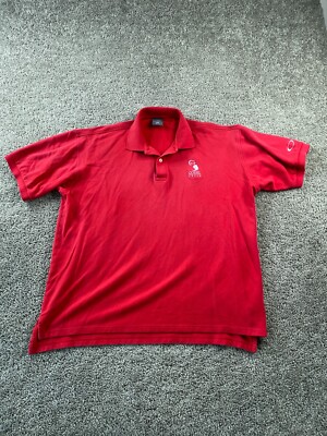 VINTAGE Oakley Software Polo Shirt Mens Extra Large Red VINTAGE Oakley Software Polo Shirt Mens Extra Large Red