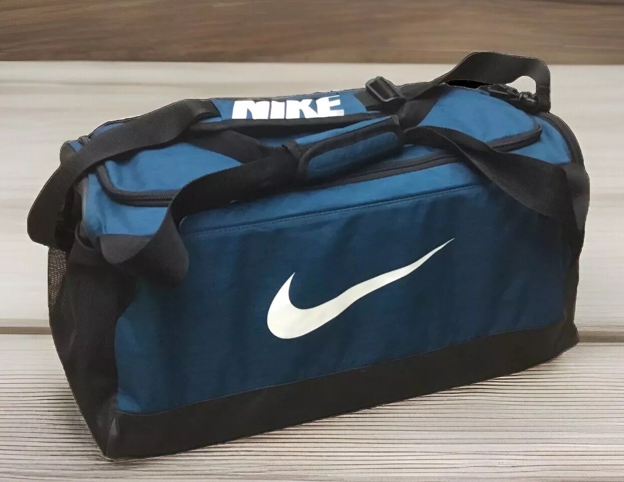 Bag Teal Black Gray White Swoosh  - 24x11x12
