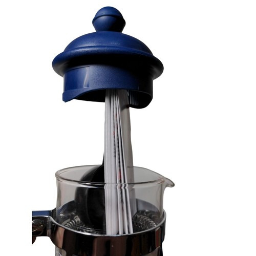 Bodum Glass Caffettiera French Press 3 Cup 12 oz. Coffee Maker 1913-981TG-2 Blue - Picture 2 of 5