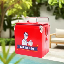 Yakimoto Portable Ice Box 14 qt, Cooler, keeps drinks cool or warm, with handle