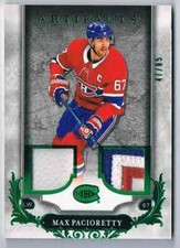2018-19 ARTIFACTS EMERALD MAX PACIORETTY JERSEY 1 COLOR PATCH 3 COLORS 47/65