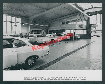 Uelzen Wagenfabrik Cordes Adam Opel Ag Grosshandler Auto Werkstatt Leitstand 1965 Ebay