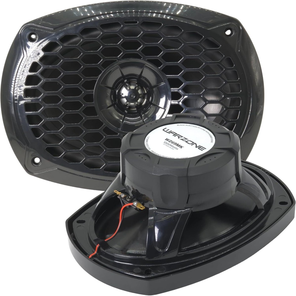 Gravity Warzone WZ69MK 6x9-Inch 2-Way Marine Speakers with Black
