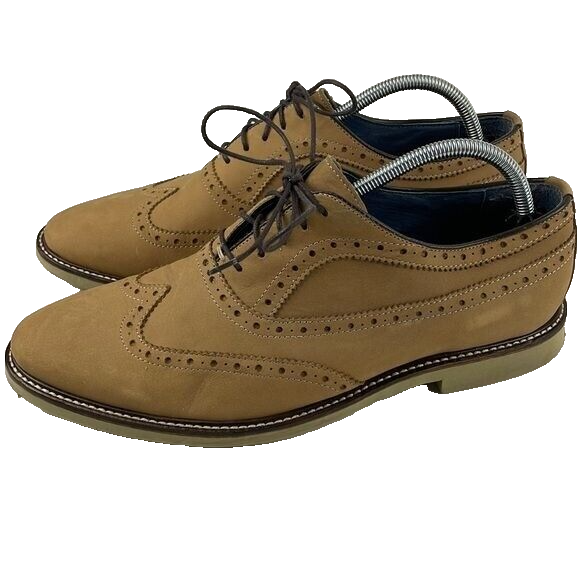 SAOLA Gordon Rush Scarpe formali Oxford Academia in pelle marrone con lacci a coda di rondine da uomo 10 5